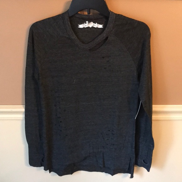 Heart and Soul Distressed Long Sleeve - Picture 2 of 8